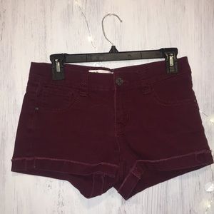Maroon shorts!
